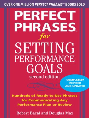 cover image of Perfect Phrases for Setting Performance Goals